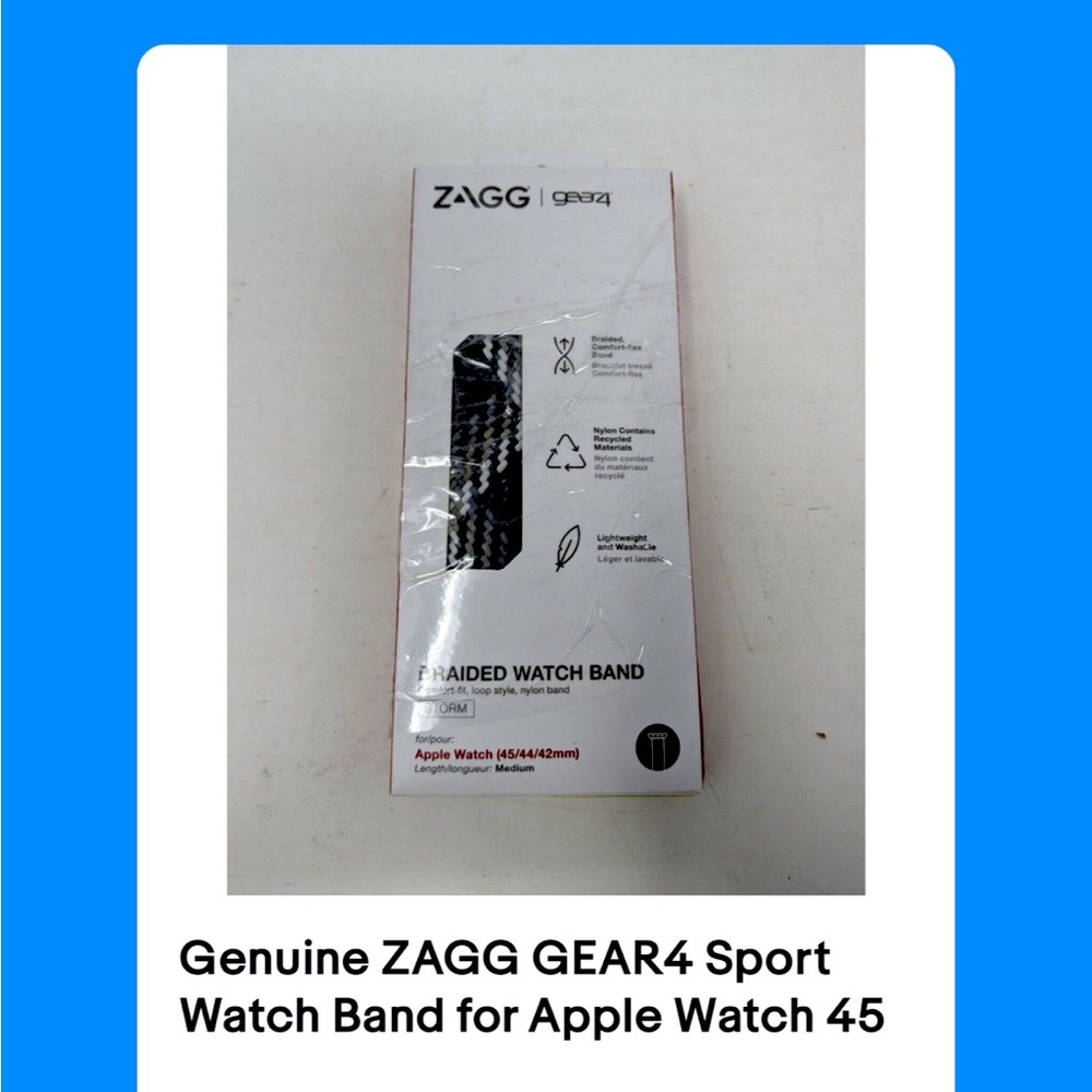 Genuine ZAGG GEAR4 Sport Watch Band for Apple Watch 45 / 44 /42MM